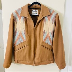 Women’s Pioneer Wear Wool Aztec Camel Jacket